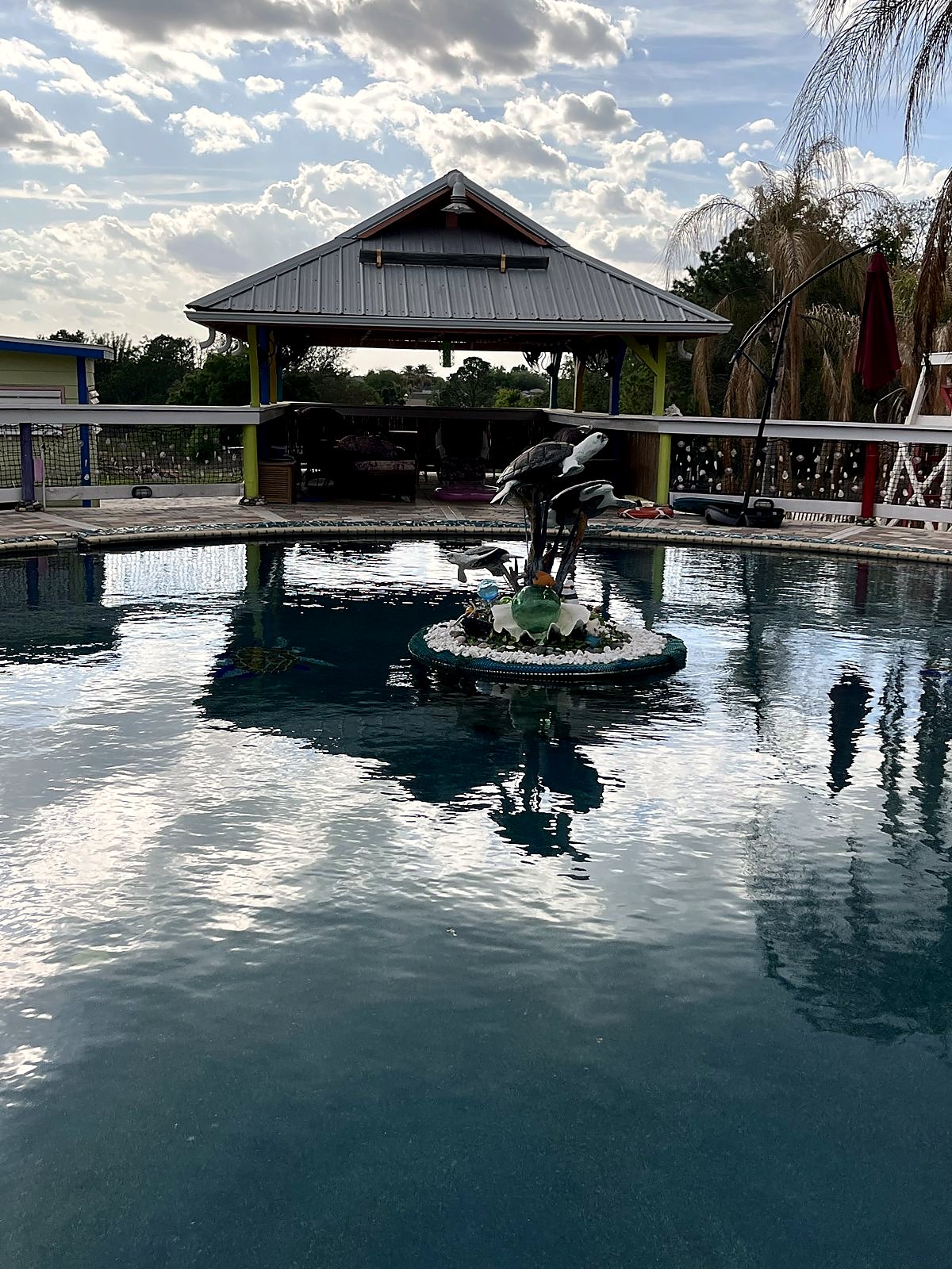 45-foot mosaic saltwater pool